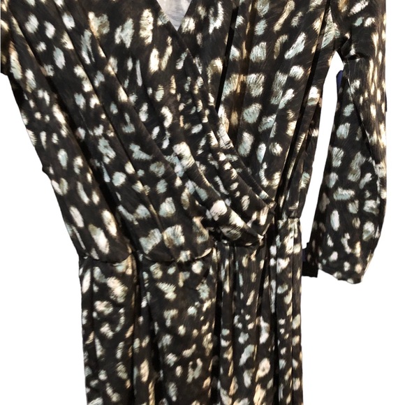 Dynamite Wrap Dress XS Leopard print - Picture 10 of 11